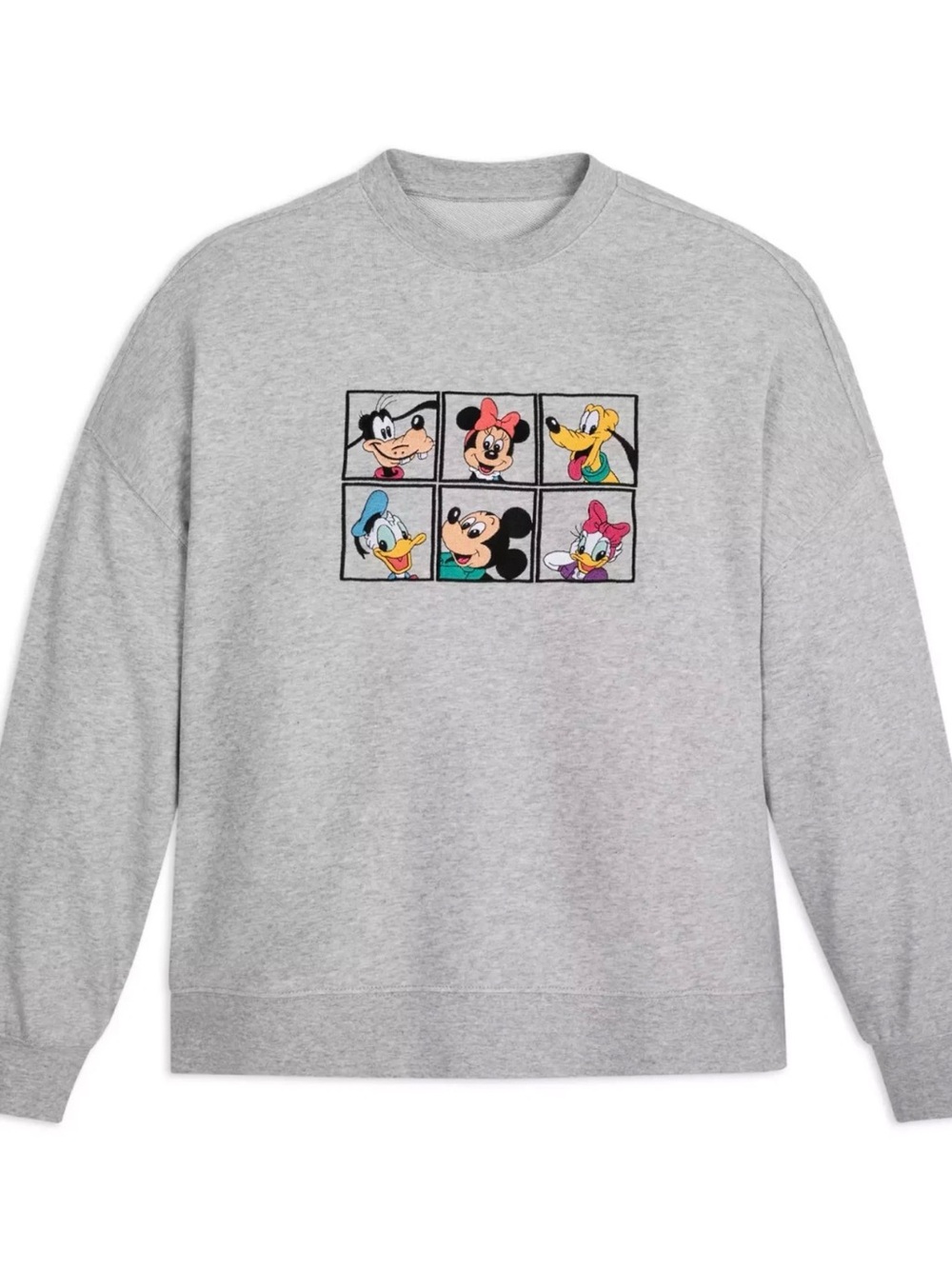 NEW Disney Mickey Mouse and Friends Embroidered Crewneck Sweatshirt